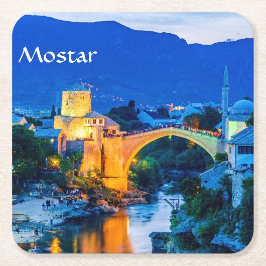 Mostar Kartonnen Onderzetters (Voorkant)