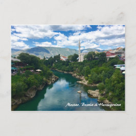 Mostar-kleurenBriefkaart met schrijven Briefkaart
