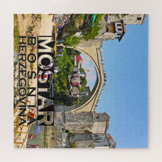 Mostar Legpuzzel (Horizontaal)