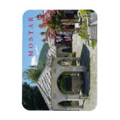 Mostar moskee binnenplaats uitzicht koelkastmagnee magneet (Verticaal)