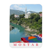 Mostar moskee uitzicht fridge magnet magneet (Verticaal)