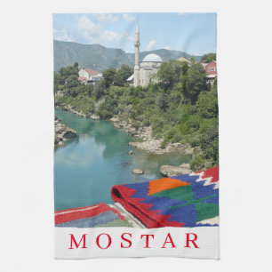 Mostar moskee uitzicht theedoeken