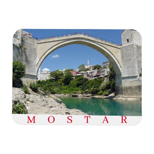 Mostar Old Bridge fridge magnet Magneet (Horizontaal)