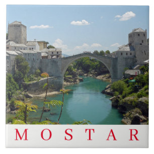 Mostar Old Bridge keramische tegel Tegeltje