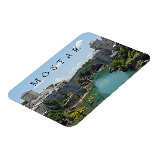 Mostar Old Bridge uitzicht fridge magnet Magneet (Linkerzijde)