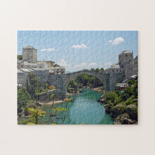 Mostar Old Bridge uitzicht puzzel Legpuzzel (Horizontaal)