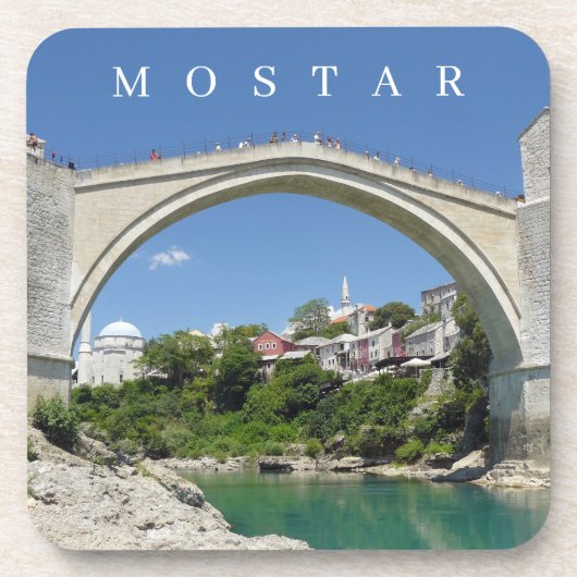 Mostar Oude Brug uitzicht onderzetters (Voorkant)