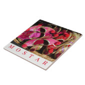 Mostar souvenir slippers keramische tegel tegeltje (Zijkant)