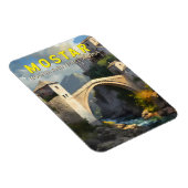 Mostar Stari most Travel Oil Painting Art Magneet (Rechterzijde)