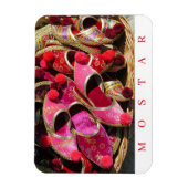 Mostar traditionele roze slippers koelkastmagneet magneet (Verticaal)