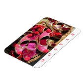 Mostar traditionele roze slippers koelkastmagneet magneet (Linkerzijde)