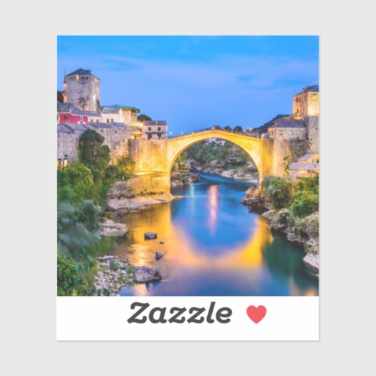 Mostar van Bosnië-Herzegovina Sticker (Vel)
