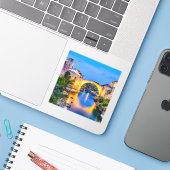 Mostar van Bosnië-Herzegovina Sticker (Laptop met iPhone)