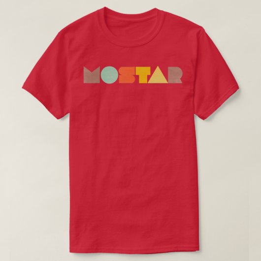 Mostar Vintage T-shirt (Design voorkant)