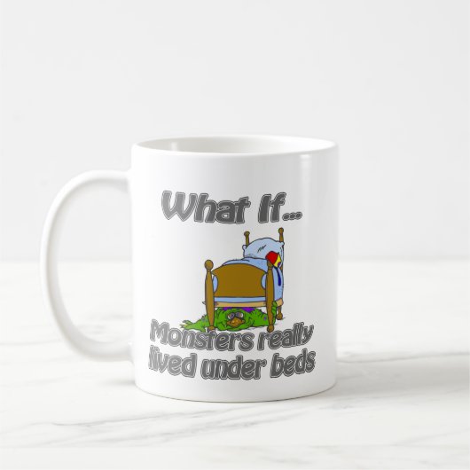 Moster onder bed koffiemok (Links)