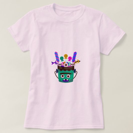 Moster Spooky Sweet Bucket Tee Shirts (Design voorkant)