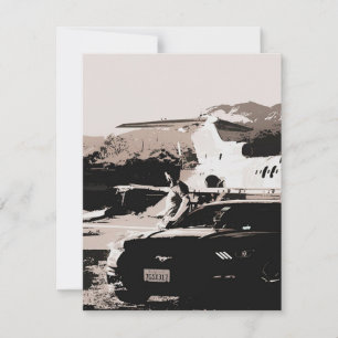 Mosterang eigenaar wachtende kunst  cadeau voor po kaart