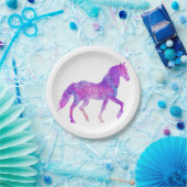 Mosterang silhouette - Kies achtergrondkleur Papieren Bordje (Feest)