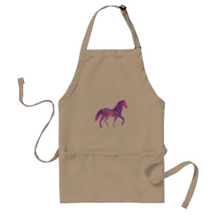 Mosterang silhouette - Kies achtergrondkleur Standaard Schort