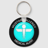 Mosterd Allergy Sleutelhanger (Voorkant)