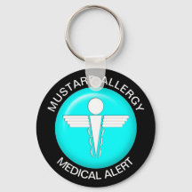 Mosterd Allergy Sleutelhanger