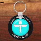 Mosterd Allergy Sleutelhanger (Voorkant)