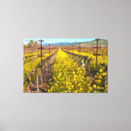 Mosterd bij Vineyard Canvas Afdruk