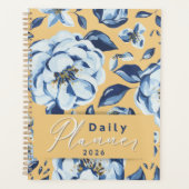 Mosterd & Blauwe Bloem "Dagelijkse Planner 2026" (Voorkant)