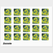 Mosterd Bloemen, Sticker vel van 20, 3,8x3,8 cm (Vel)