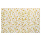 Mosterd Bloemige Takken Stof (Yard (91,4 cm))