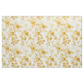 Mosterd Bloemige Takken Stof (Fat Quarter)