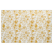 Mosterd Bloemstengels Stof (Fat Quarter)