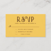 Mosterd  Boho RSVP Informatiekaartje (Voorkant)