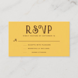 Mosterd  Boho RSVP Informatiekaartje