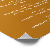 Mosterd Bruin Wedding Bar Sign | Drunk In Love Poster (Hoek)