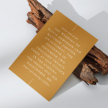 Mosterd Bruine Herfst Bruiloft | Moderne Typografi