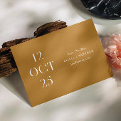 Mosterd Bruine Herfst Bruiloft | Rusticale Herfst  Save The Date