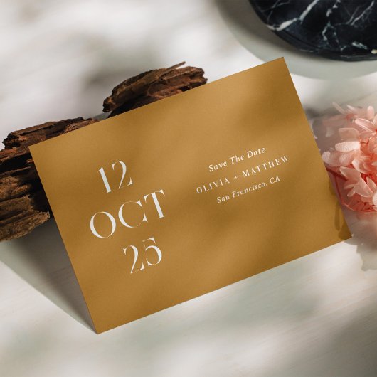 Mosterd Bruine Herfst Bruiloft | Rustieke Herfst F Save The Date