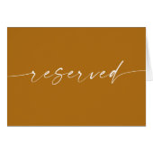 Mosterd Bruine Herfst Bruiloft | Script Gereservee (Voorkant Horizontaal)