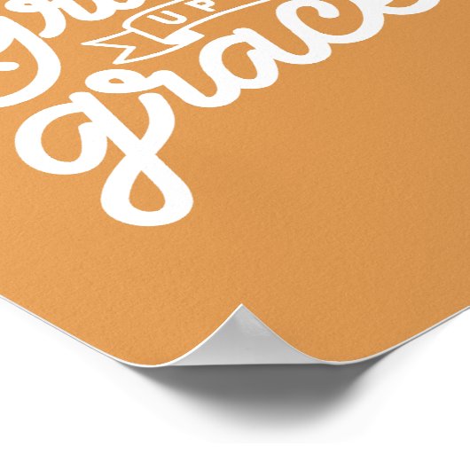 Mosterd Christelijke genade op genade Poster (Hoek)