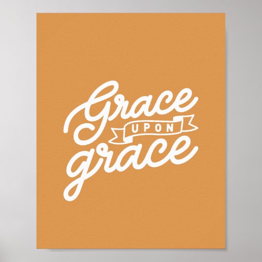 Mosterd Christelijke genade op genade Poster (Voorkant)