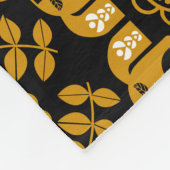 Mosterd Dala Zweeds Paard Print Fleece Deken (Hoek)