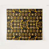 Mosterd Dala Zweeds Paard Print Wandkleed (Voorkant (horizontaal))