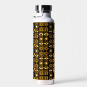 Mosterd Dala Zweeds Paard Print Waterfles (Rechts)