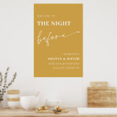 Mosterd de avond voor de repetitie welkomstbord poster (Keuken)