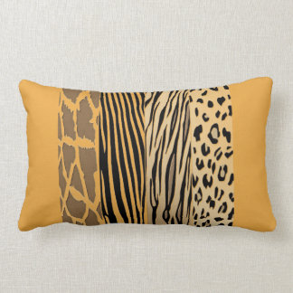 Mosterd Dierlijk Gedrukt Zebra Striped Pillow Kussen