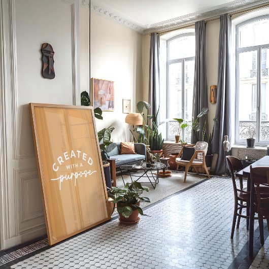 Mosterd Elegant Christelijk Quote Poster