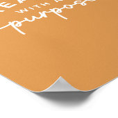 Mosterd Elegant Christelijk Quote Poster (Hoek)