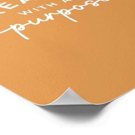 Mosterd Elegant Christelijk Quote Poster (Hoek)