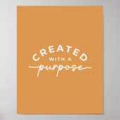 Mosterd Elegant Christelijk Quote Poster (Voorkant)